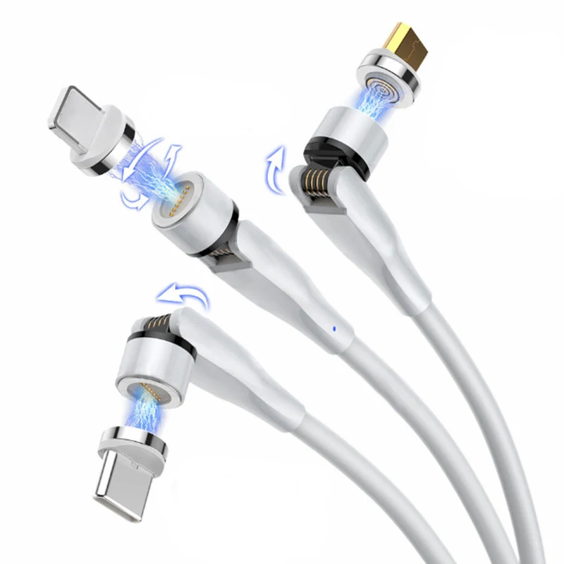 Three-In-One Data Cable Magnetic Data Cable Is Suitable For 3a Fast Charging high quality charging line for apple data cable
