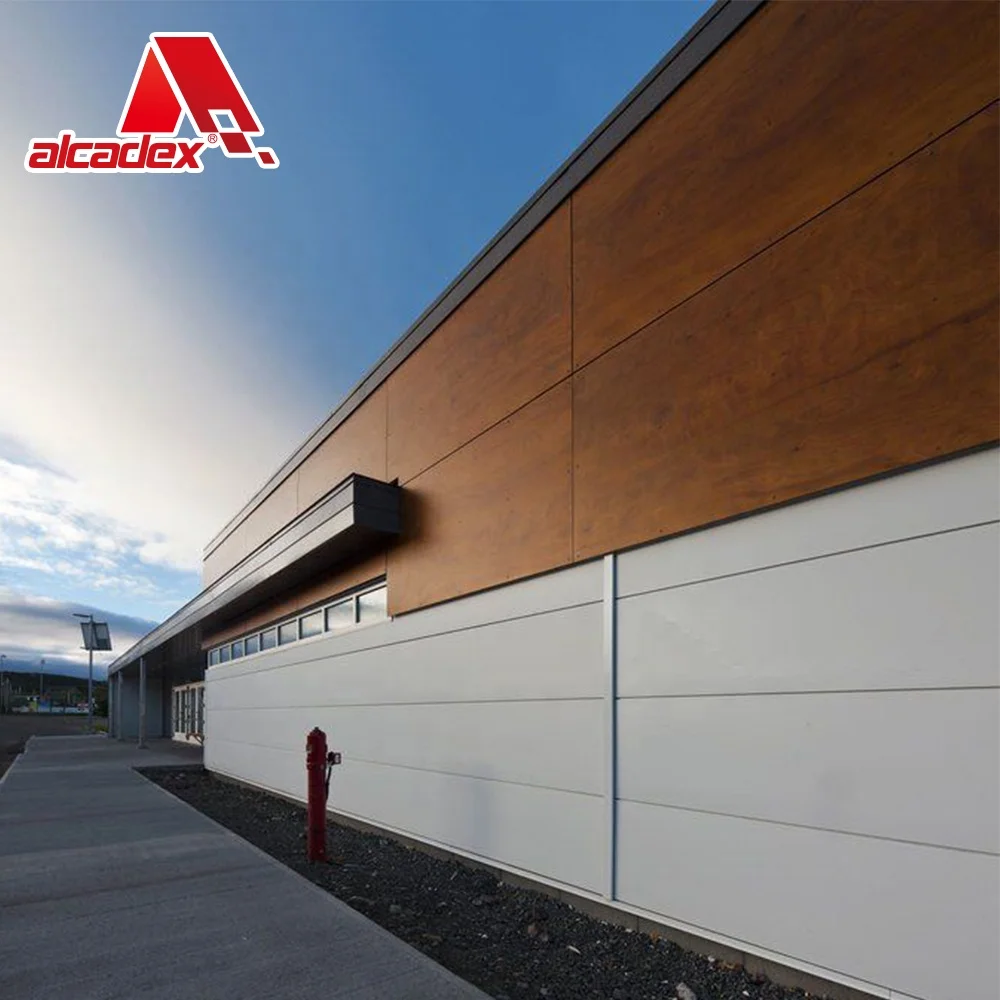 Stone pattern wooden textured exterior decorative fasade wall sandwich panels building finishing material aluminum composite