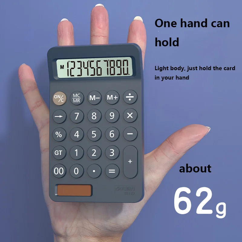 Deli TE122 Desktop Calculator Durable Portable Calculator