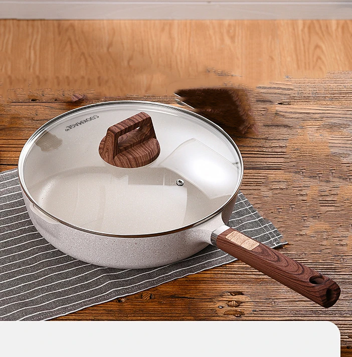 Factory Direct Wholesale OEM Deep Frying Pan Skillet Nonstick Cast Aluminum 7.5 Inch