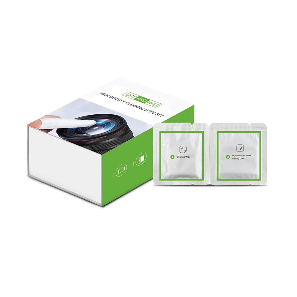 Popular OEM custom logo disposable individual camera cleaning lens wipes for glasses