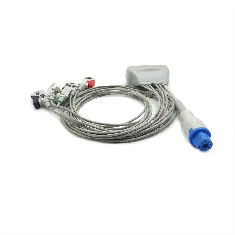 Compatible ECG Telemetry Leadwire MX40 device use 5 leadwires ecg cable with spo2, 989803171931
