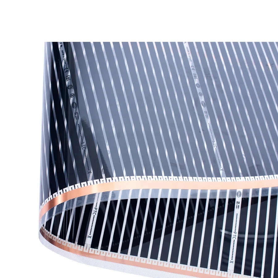 
OEM 220W Heating Films PTC Energy Saving Room Floor Heat Film Anti-condensation Balance Valve PET Film + Carbon,pet Carbonwarm 