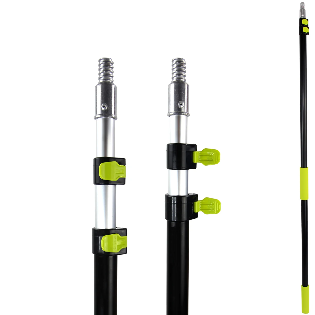 Extentool windows washing telescopic handle aluminum telescopic pole with flip cam lock