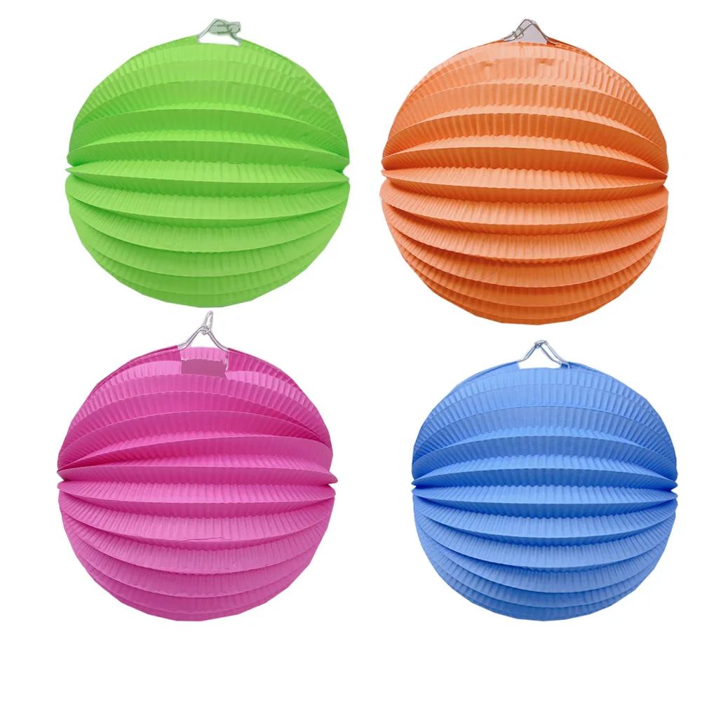 High quality customized imprint Foldable Hanging Christmas watermelon paper Lantern for wedding,advertisement,Birthday