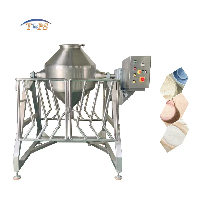 Precise 1000L Double Cone Blender Whey Protein Milk Egg White Dry Powder Mixing Machine