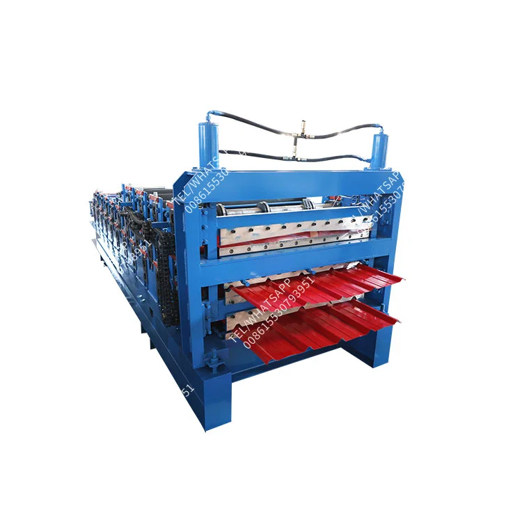 metal profile forming machine roofing sheet three layer tile roll forming machine