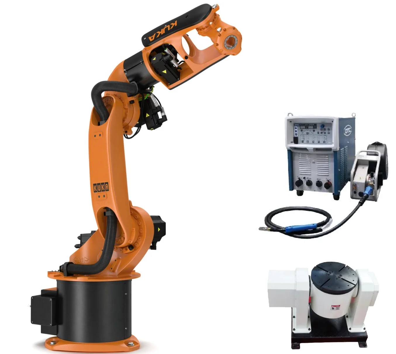 Kuka Robot KR16 Welding Robot With Robot Positioner and Welder For Stainless Iron Steel Welding Art Works Manufacturing Plant