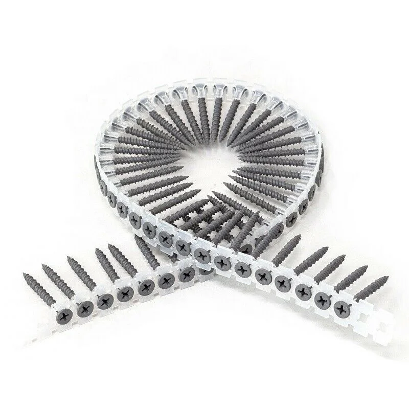 50 Screws Per Strip Screw Drill Chain Adapter Power Drill Guns Drywall To Wood Collated Screw #8 1-3/4