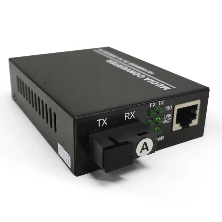 
TLG manufacturer 10/100 media converter 1 pair 20km single fiber single mode media converter 