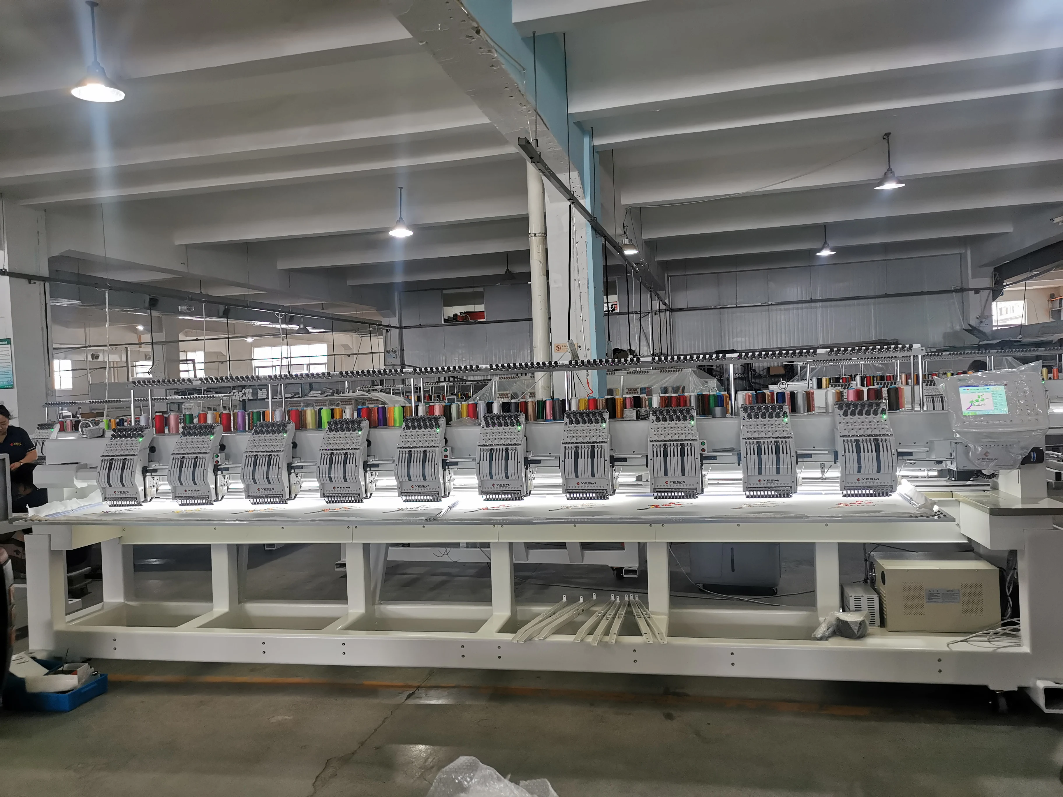 High Quality 1200 R.P.M Automatic Trimming 10 Heads Multi-needle Computerized Embroidery Machine