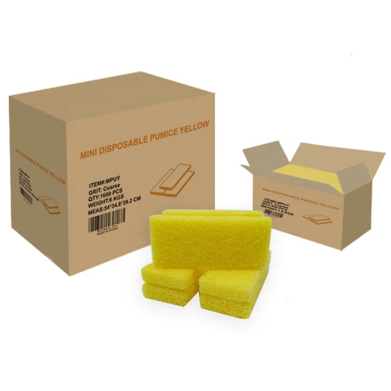 Nail Salon Mini Coloring Disposable Pumice Stone 1600 Pcs/Case