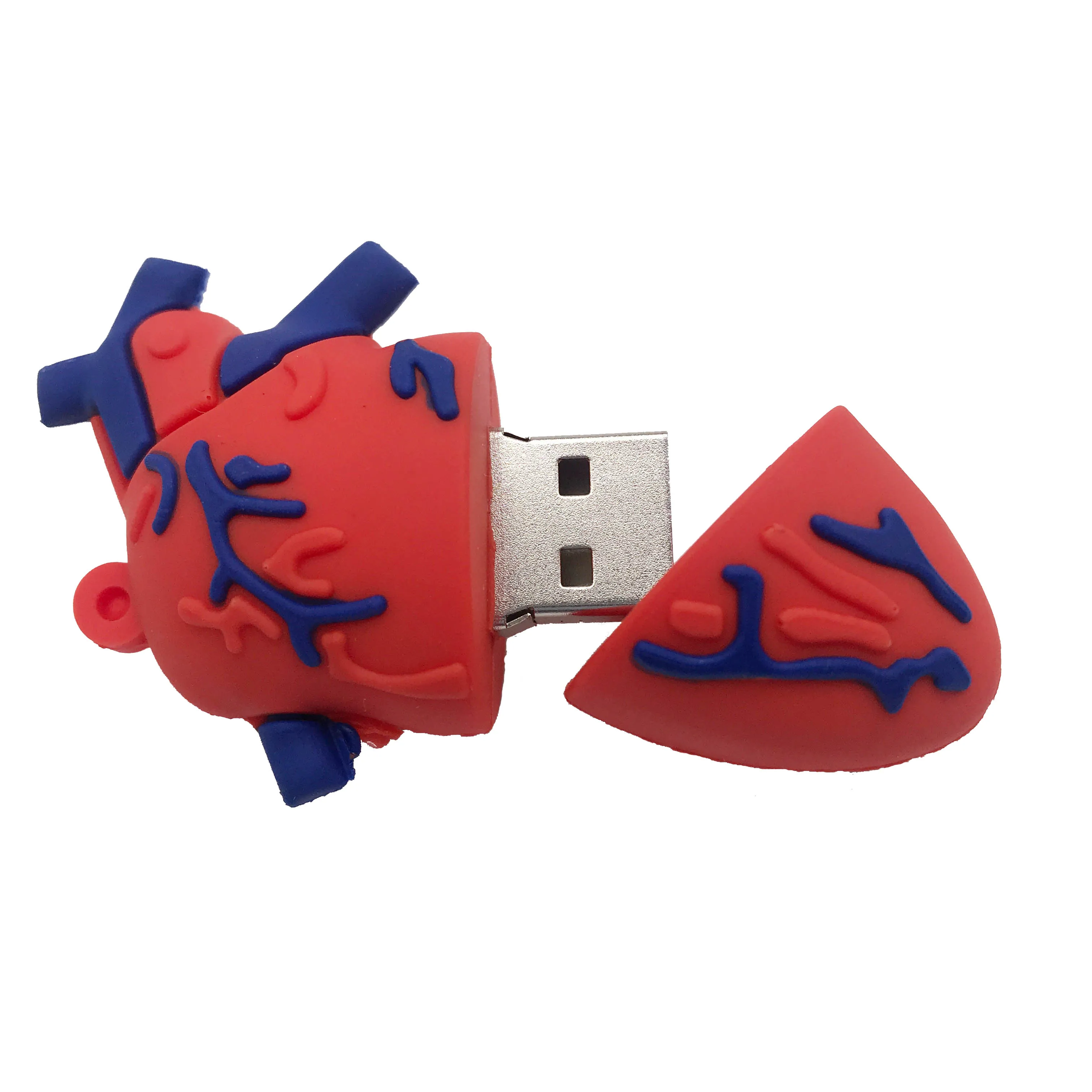 Wholesale Customized Heart Brain Lung Organ Shape Pen Drive For Doctor Gift