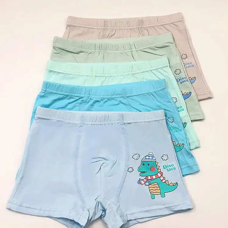 2024 Newest Boys Cotton Comfortable Cartoon Printed Underwear Soft Breathable Boxer Briefs