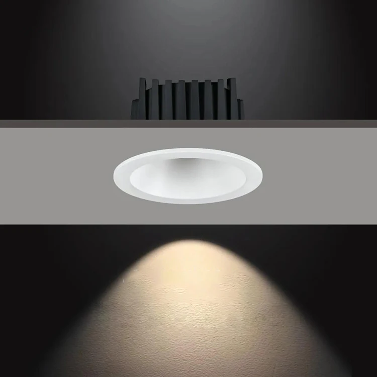 Commercial Hotel Down Light Aluminum 7W Ceiling Led Recessed Waterproof IP65 Downlight 12W Adjustable COB Downlights