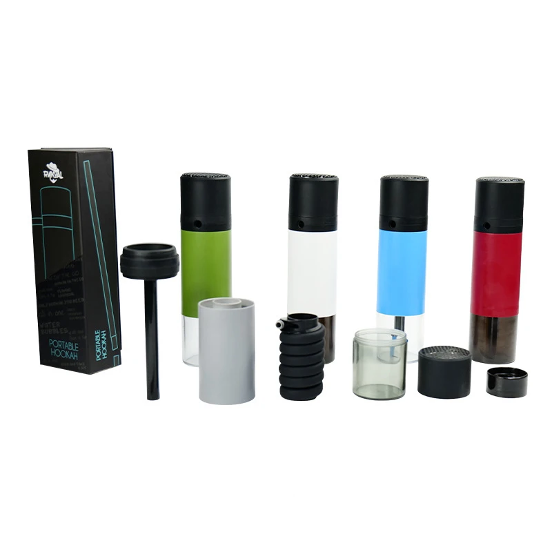 new arrival mini narguil shesha smoking accessories small chicha portable Travel plastic cup set car shisha hookah