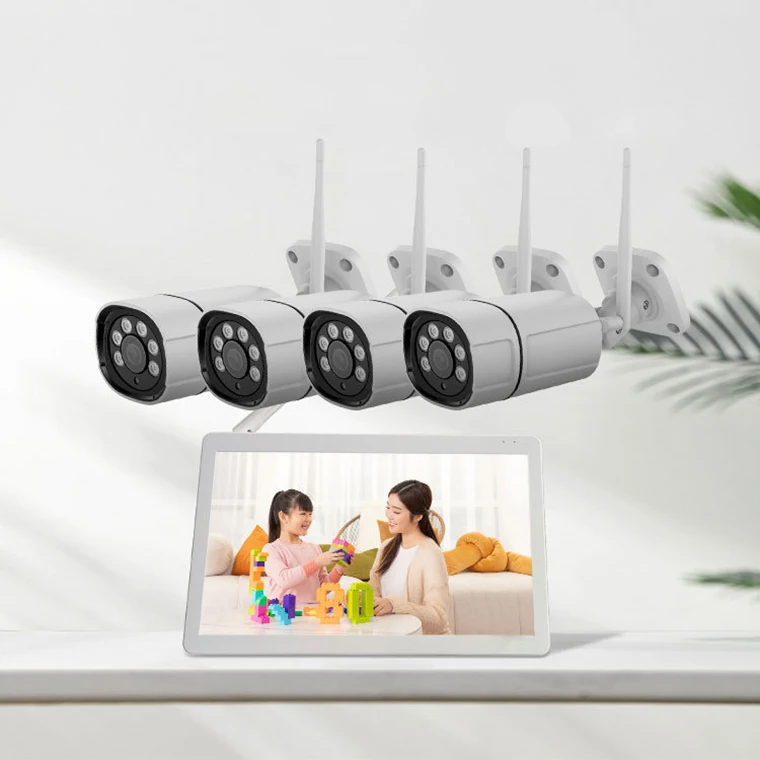 Outdoor Cctv Kit Wireless Wifi Security Camera Night Vision With Led Display Monitors All In One Manufacturer