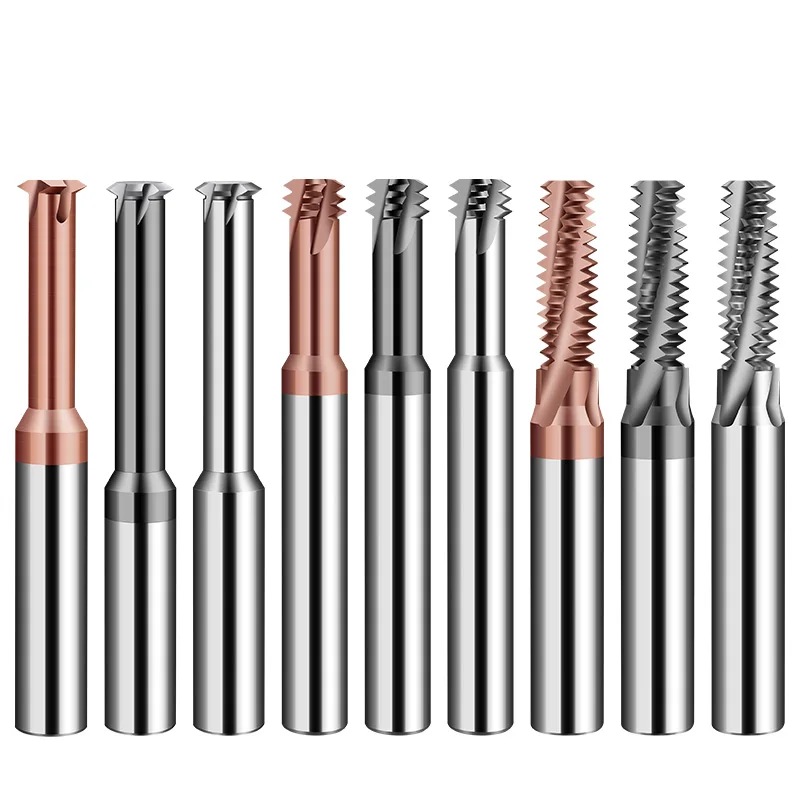 Single/Three/Whole teeth thread endmill milling cutter tungsten steel thread machining center for Steel
