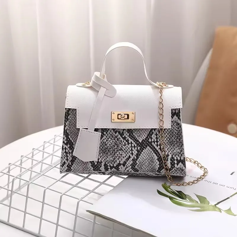 2024 New Snake Print Material Colorful Kylie Bag High Quality Versatile Single Shoulder Crossbody Chain Bag