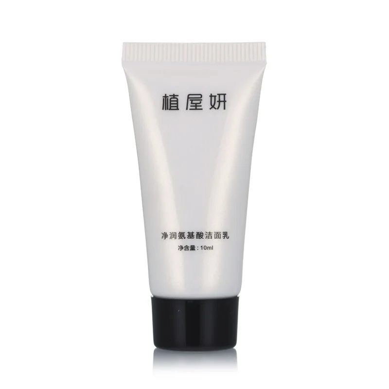 Empty 20ml 30ml 50ml 100ml transparent plastic tube flip top face wash cream soft tubes for cosmetic packaging