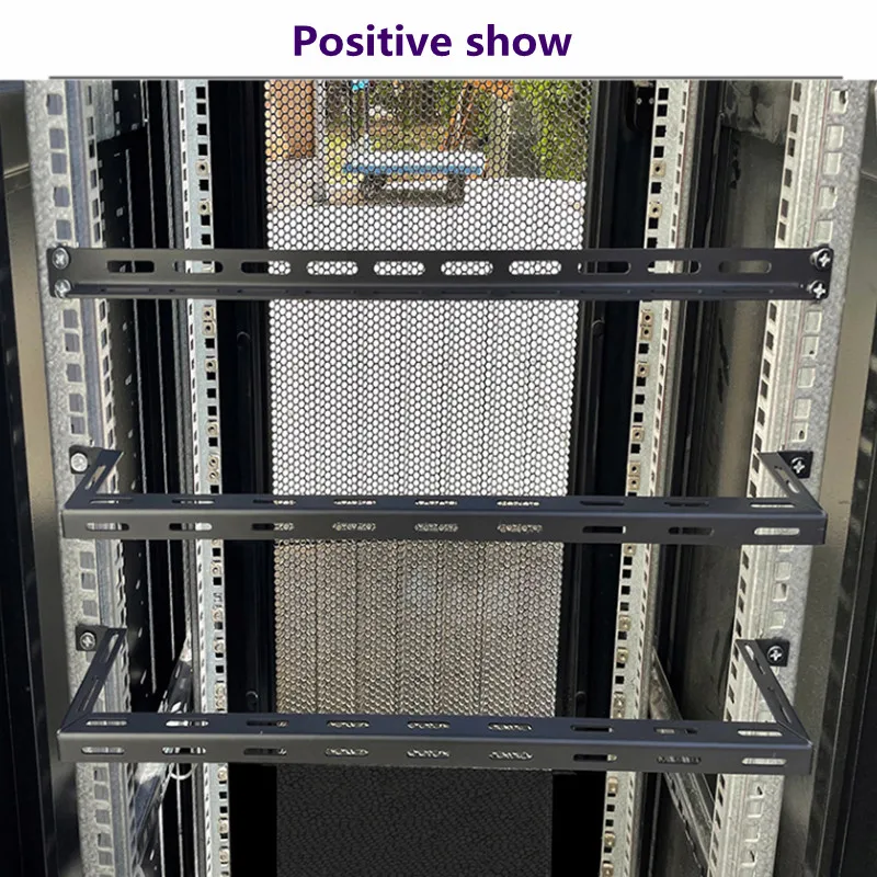 Wire-tie rod 19-inch cabinet L-type wire-tie stick U-tie line power cord switch front horizontal wire rod