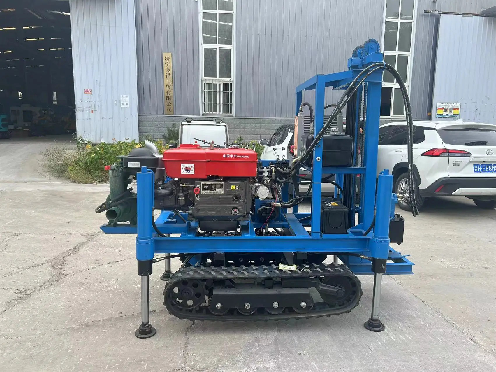 on Sale Rotary Drilling Rig up to 150 Meters Deep Water Well Core Components with Motor Gear Noise Soil Pollution Reduction