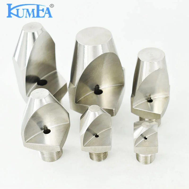 KUMEA Large size Stainless steel Water Washing Narrow Angle Spoon Deflector Jet Flat Fan Spray Nozzle