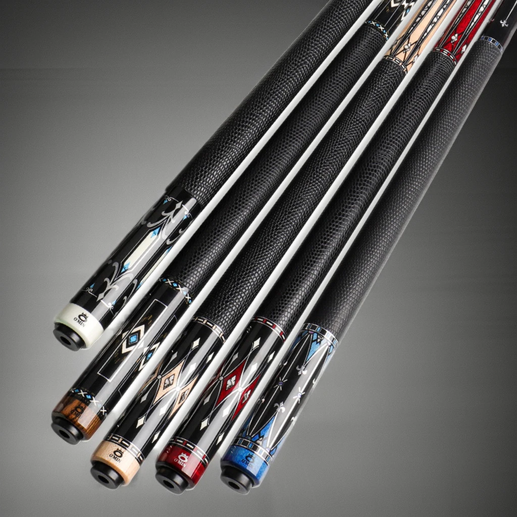 13mm big head pool cues New Design Maple 1/2 Billiard Pool Cue 57inches Hard Wood maple for Sale Carbon fiber pool cue