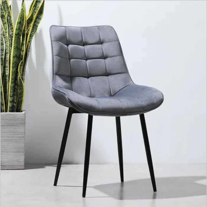 Italian Modern Upholstered Velvet Dining Chair