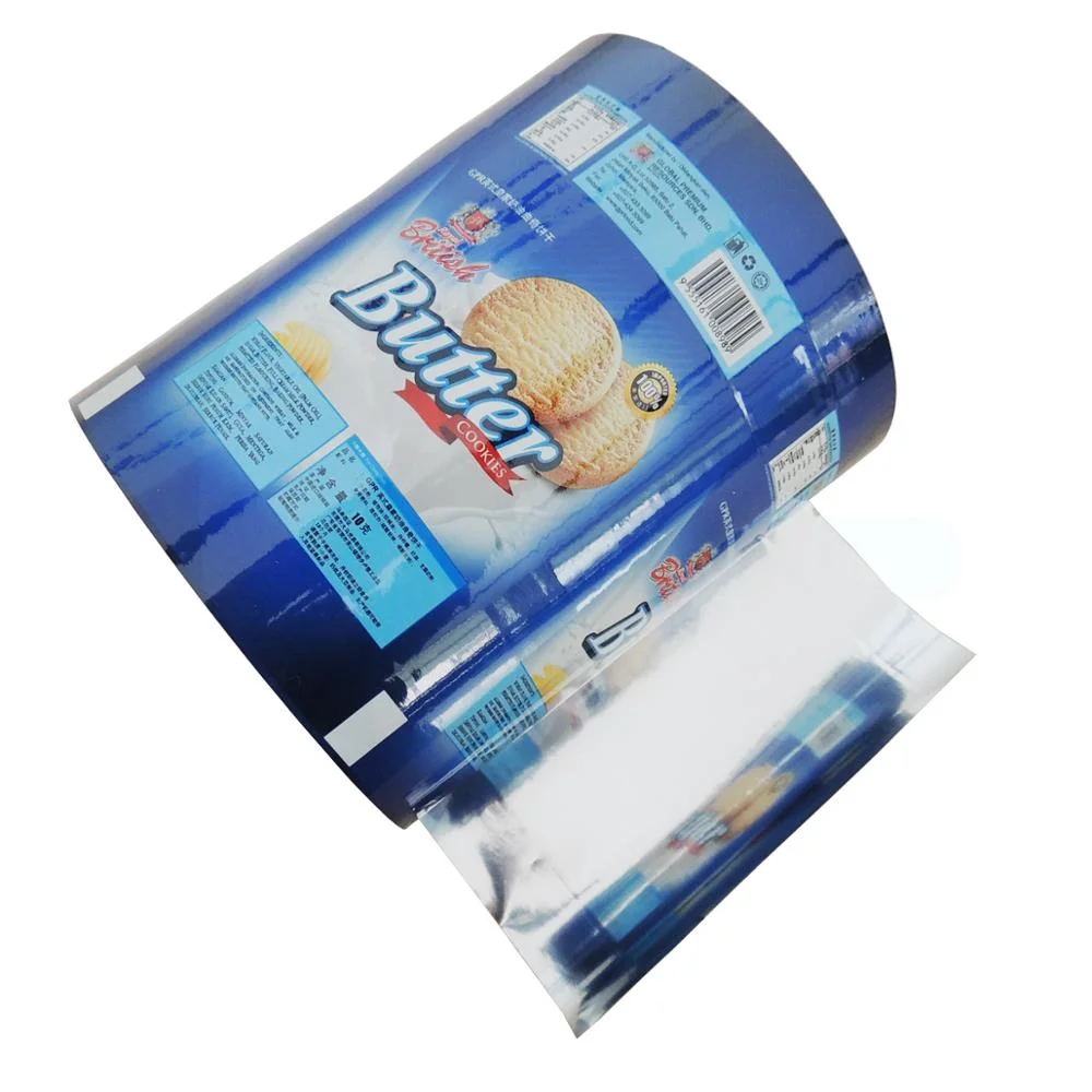 Cookie plastic food packaging roll film with aluminum laminated film