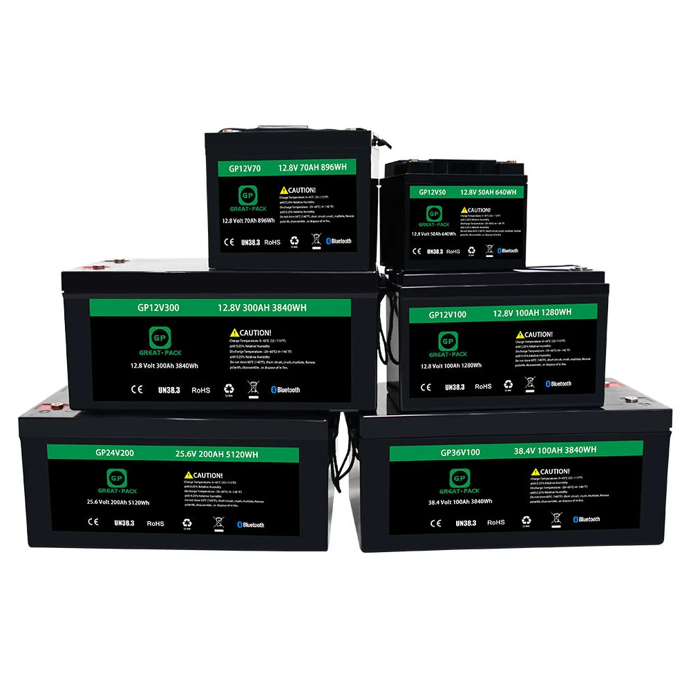 Customized 12V 24 V 50ah 100ah 150ah 200ah 250ah 300ah Solar Lifepo4 Battery Solar Battery 24v 200ah Lifepo4 Battery 12v 400ah