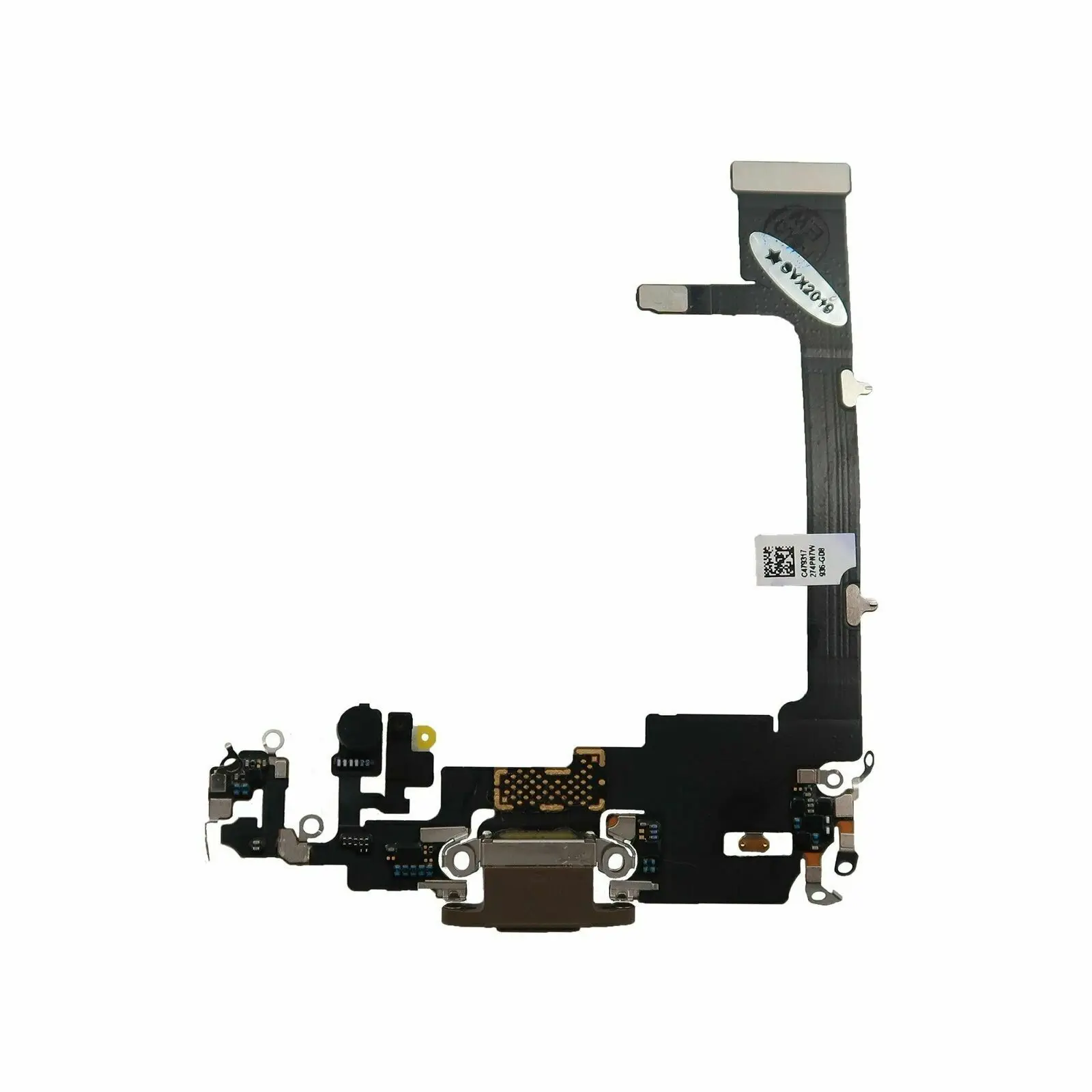 IIDA For iPhone 11 Pro USB Charging Port Dock Connector Microphone Flex Cable Black phone repair spare part