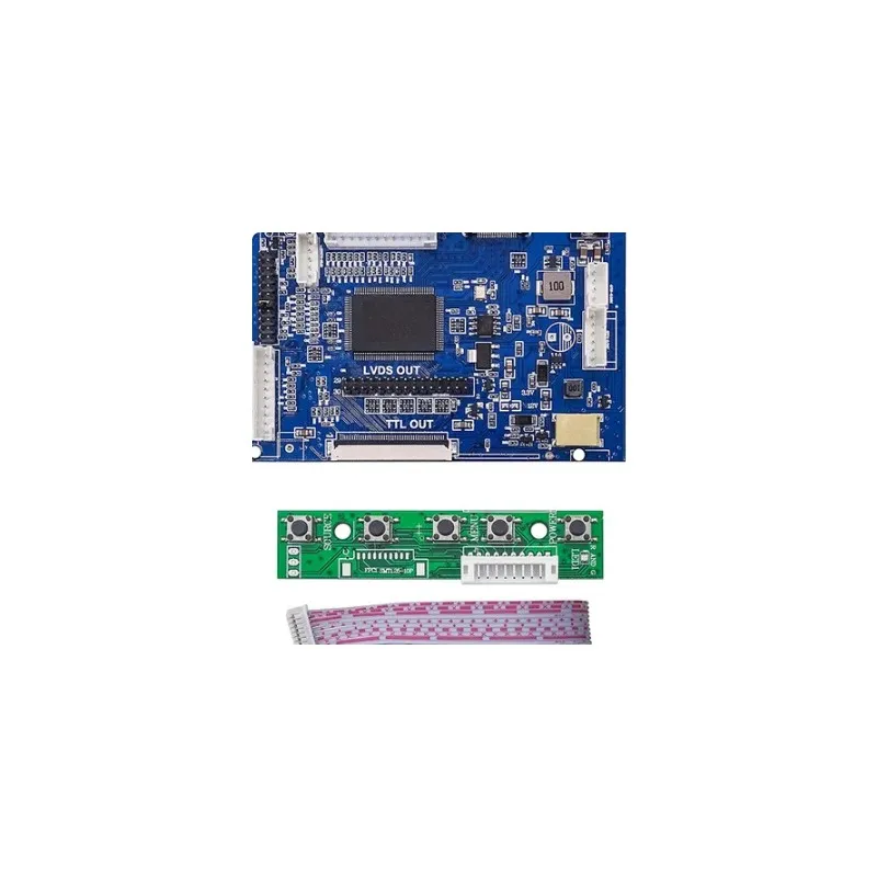 ЖК-дисплей TTL LVDS плата контроллера VGA 2AV 50PIN для AT070TN90 92 94 Поддержка автоматически VS-TY2662-V1