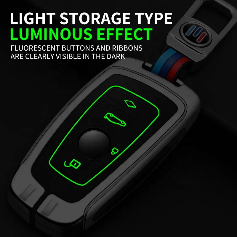 Metal Car Key Cover Zinc alloy Car Key Shell Case For BMW X3 X5 X6 F30 F34 F10 F20 G20 G30 G01 G02 G05 F15 F16 1 3 5 7 Series