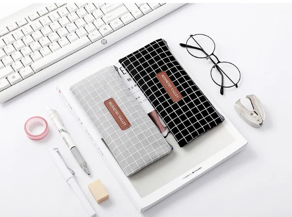 Фабричная распродажа, креативная сумка для карандашей, тканевая сумка для карандашей, школьная коробка для канцелярских принадлежностей с молнией