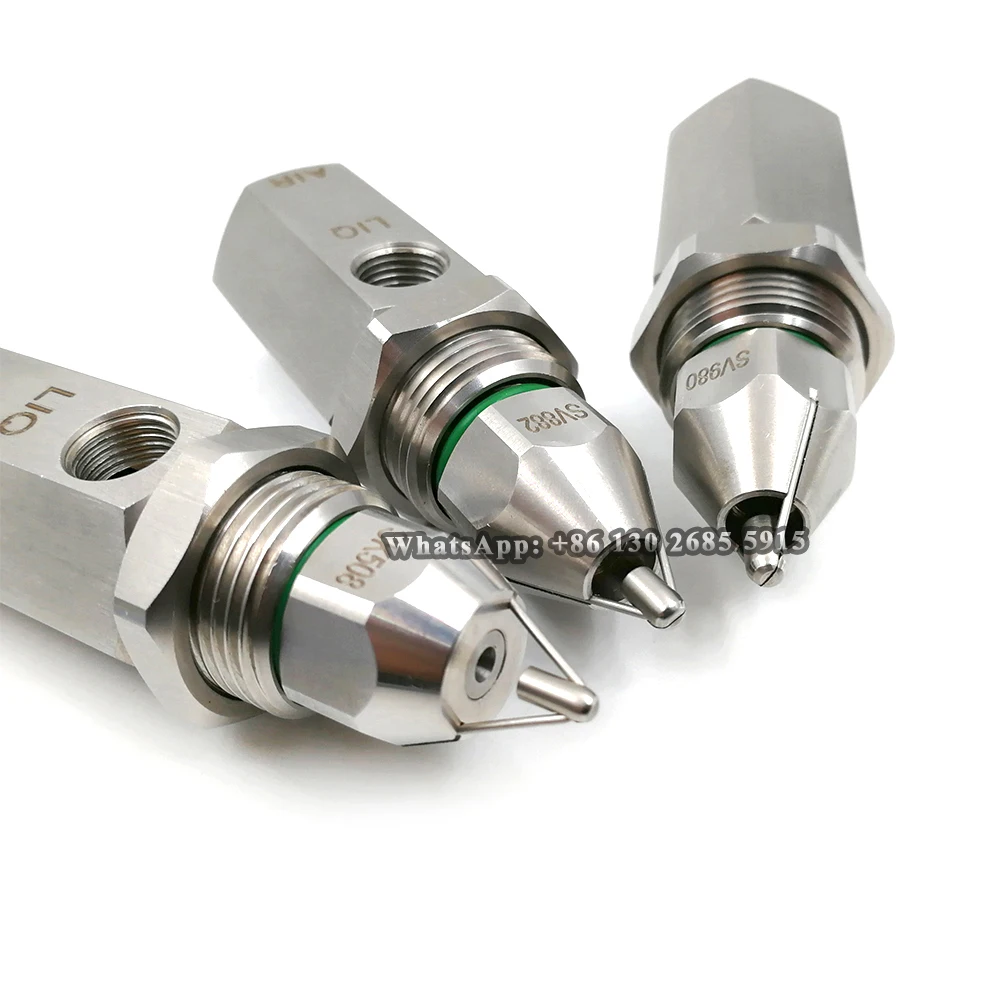 Coating Cleaning Machine Spraying Atomizer Nozzle, Fog Air Ultrasonic Spray Nozzle for Spraying Coating