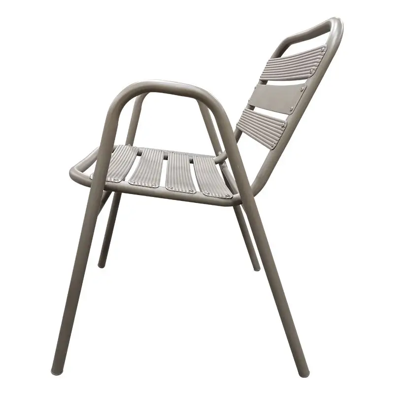 Active Demand Outdoor Garden Modern Airport Cafe Aluminum Frame Leisure Backrest Chairs