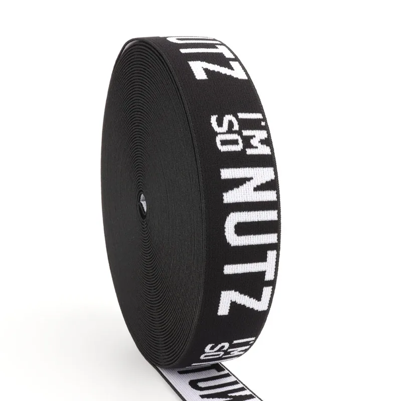 Soft Single or Double Sided Braided Custom Woven Jacquard Twill Woven Elastic Webbing Band/tape for underwear