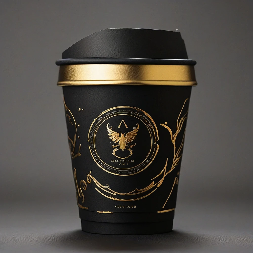Chinese manufacturers wholesale disposable customizable hot gold black paper cups for hot coffee