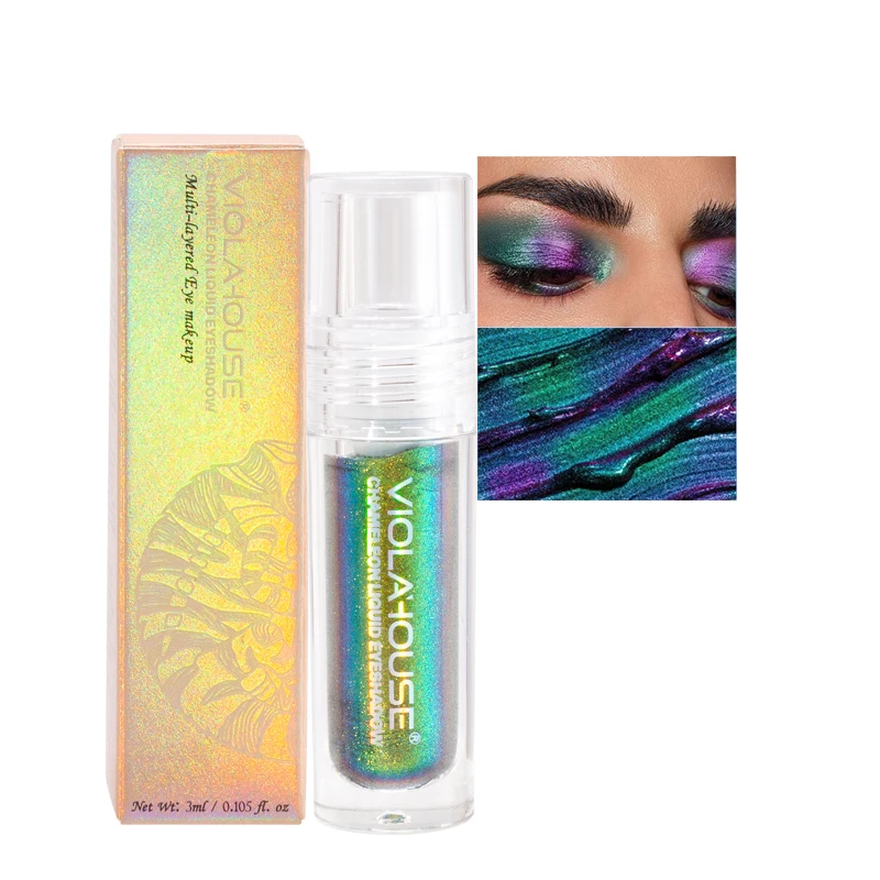 Eye Shadows Wholesale Metallic Liquid Chameleon Eyeshadow Multi-color Eye Makeup Glitter Multichrome Eye shadows