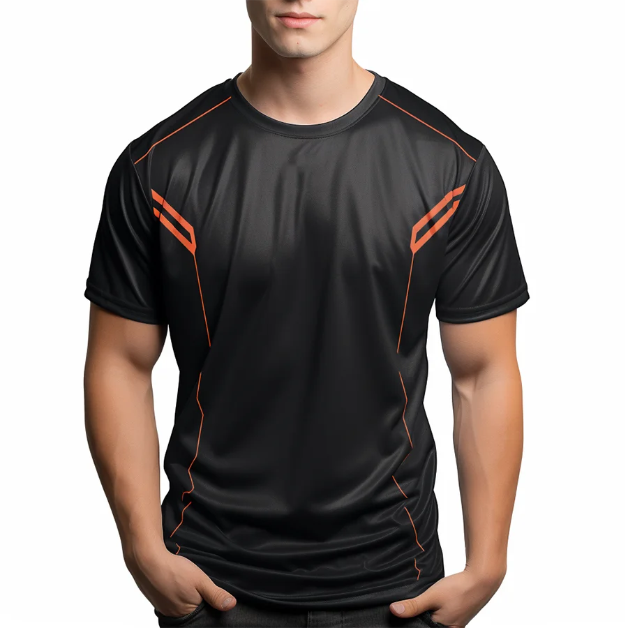 Custom 100 Cotton White TshirtsShirt For Men Oversized  Plain  Knitted Fabric With OshirtsNeck Breathable