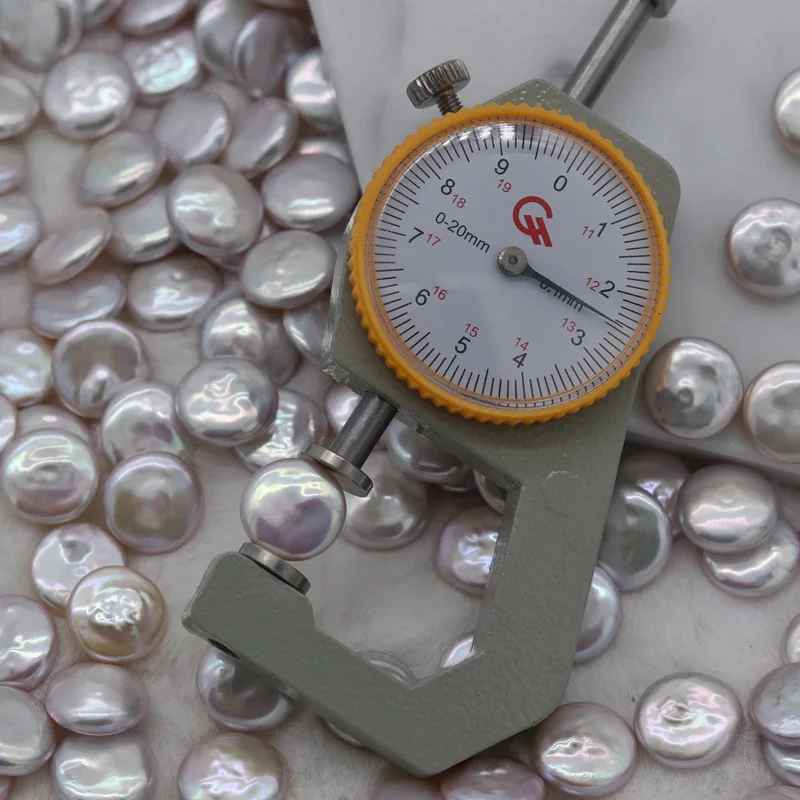 wholesale Freshwater pearl 12-14mm good quality coin shape pearl genuine loose fresh water pearl for diy jewelry making