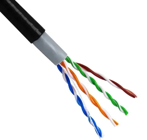 Outdoor Utp Ftp Sftp Cat5e Cat6 Cable 23awg 24awg 0.51mm 0.56mm 305m Network Ethernet Lan Cable
