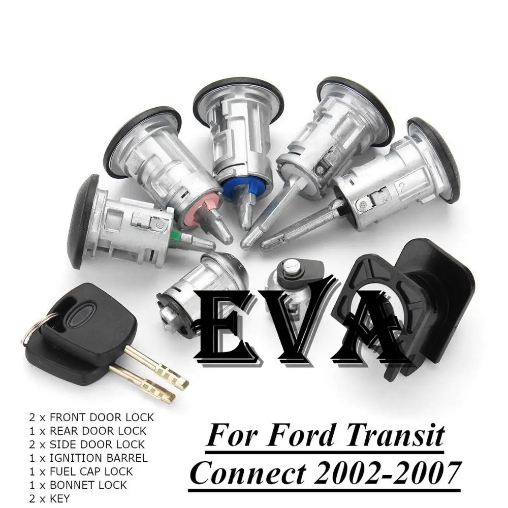  EVA Factory 2T1A-V22050-AD FORD TRANSIT CONNECT 02-13 4425134 8 шт./компл. набор дверных замков для Ford