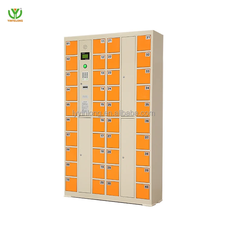 Yinlong smart charging lockers pin system&Bar code usb digital electronic  smart safe smart storage  cell phone charging locker