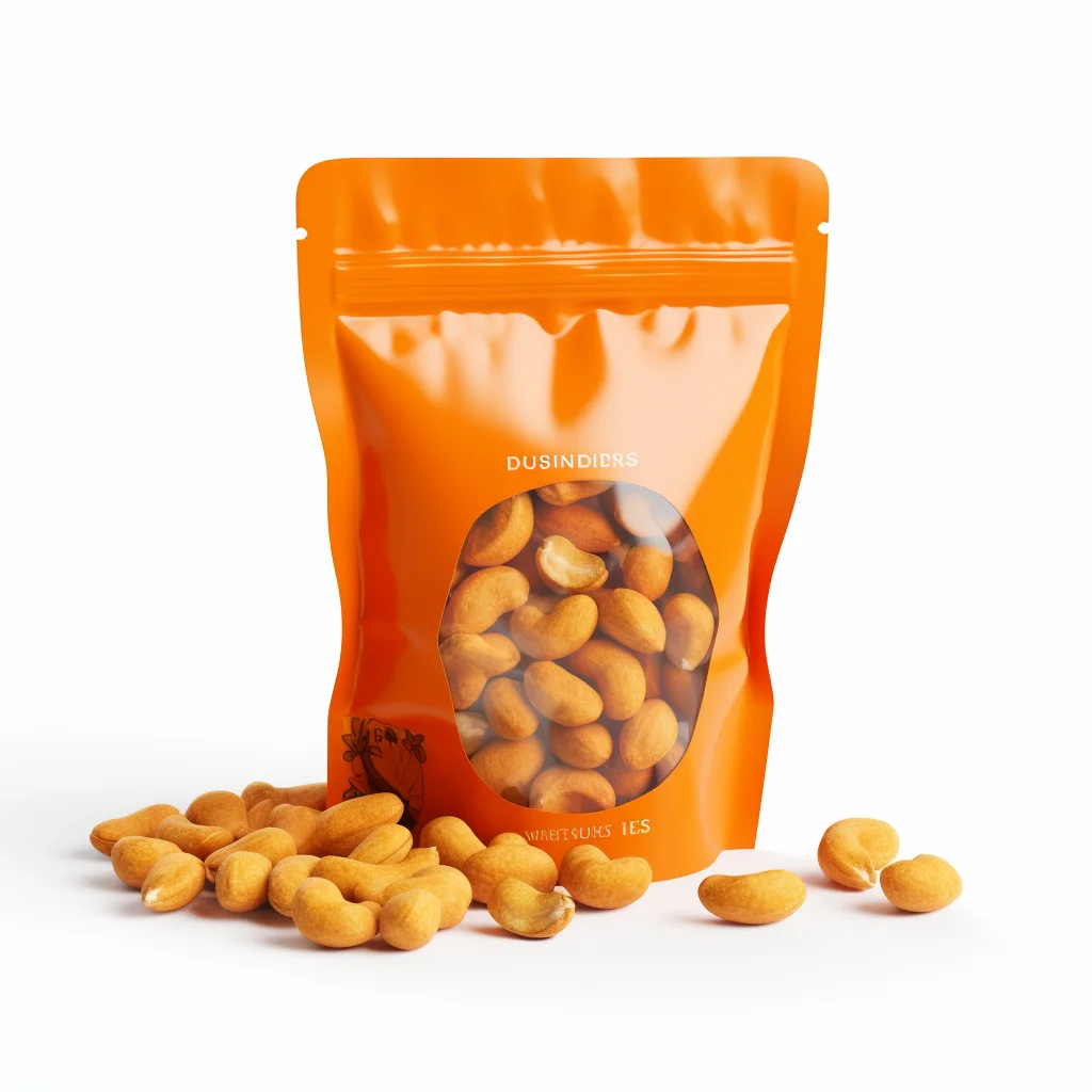 Plastic Resealable Zippered Pouch Clear Plastic Zipper Pouch Zipper Smell Proof Stand Up Pouch for Cookie Nuts Packaging Bag