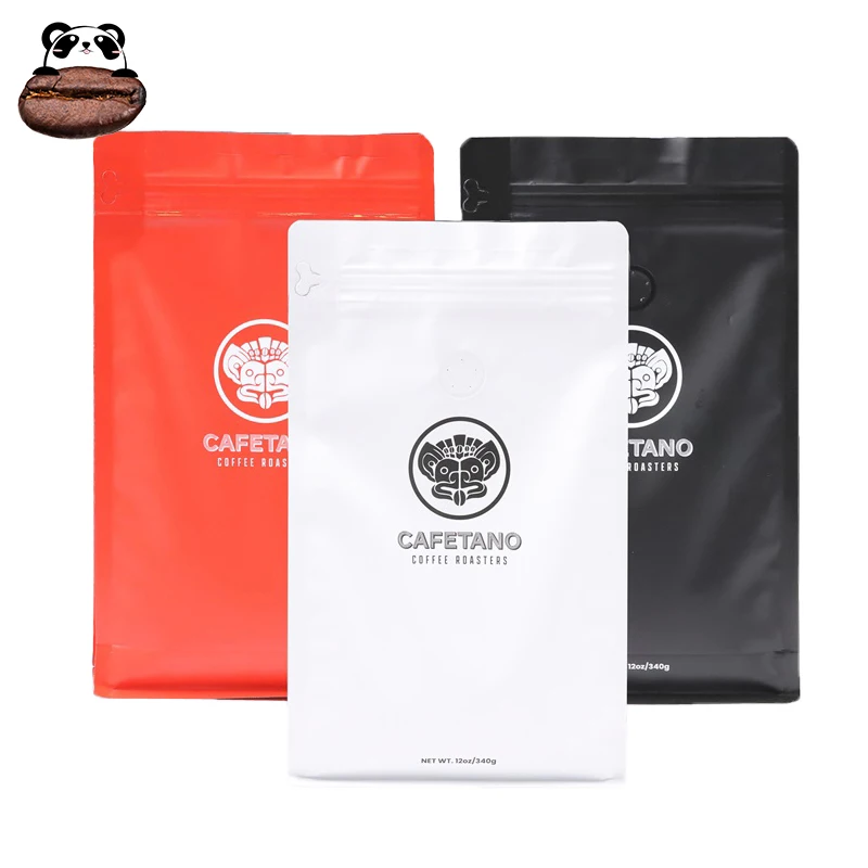Custom Coffee Bean Packaging Pouch Valve Plastic Side Gusset Packages Zipper Aluminum Packing Stand Up Bag Printed Eco Friendly