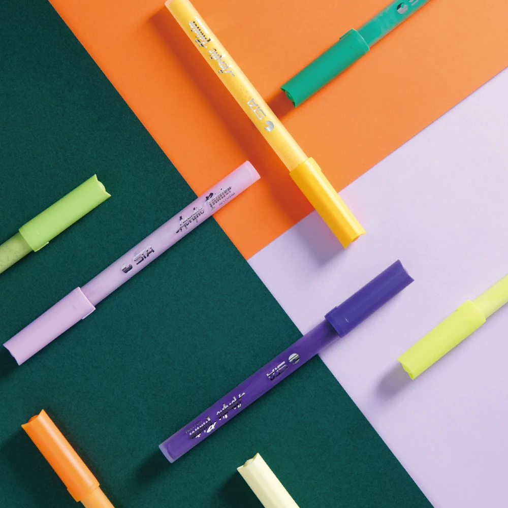Pro Color Series Non-Toxic Water-Based Quick-Drying Acrylic Paint Markers Rock Painting Set Glass Metal Paint Canvas DIY Art