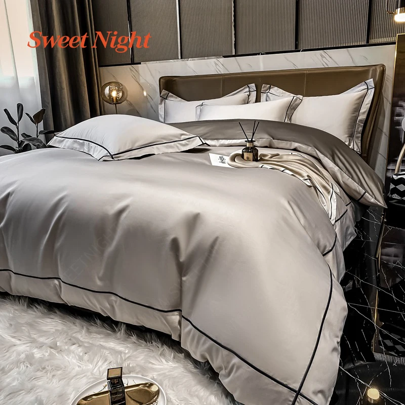 cheap price Luxury 100% cotton embroidered hotel bedding set for hotel and home bedding set