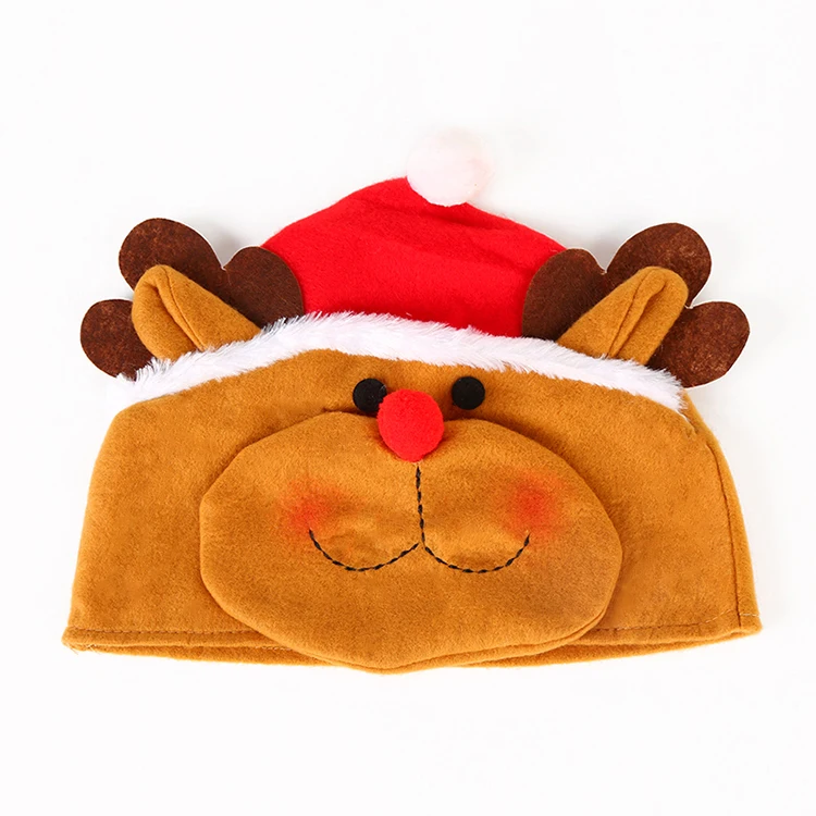 Высококачественная Рождественская шапка Санта-Клауса для вечеринки милый пингвин Снеговик Олень шляпа оптовая продажа